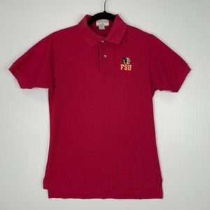 Robbys Sportswear Polo Womens Small S Pink FSU Florida State Seminoles Embroider